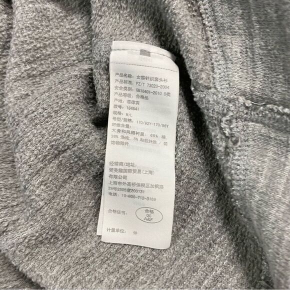 Abercrombie & Fitch V-Neck Pullover Sweatshirt Size M/L - Picture 3 of 9